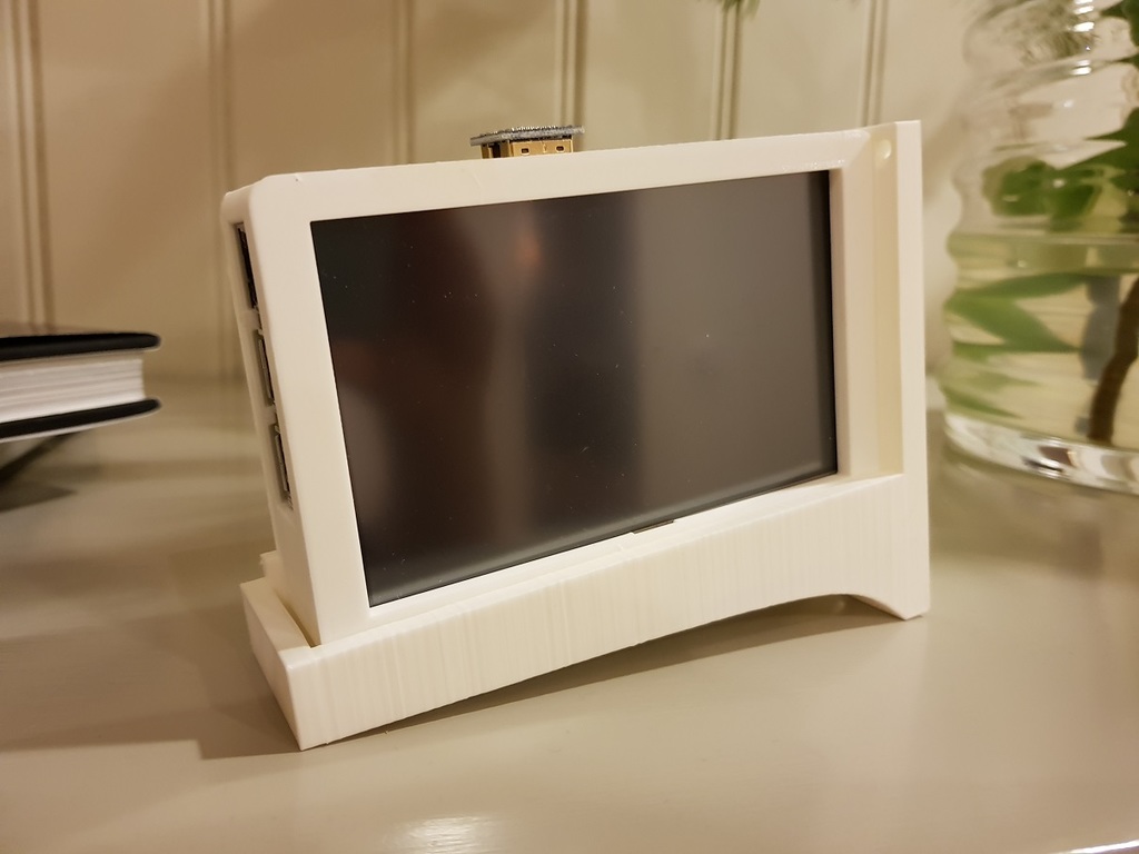 Pi 3 Case for 5 Inch Touch screen Wall Side Mount