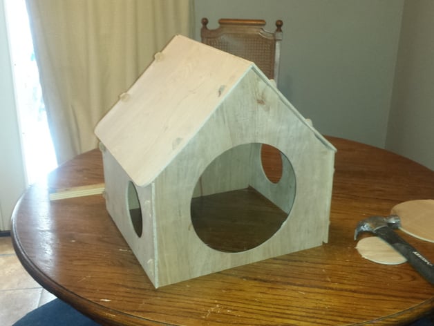 Plywood playhouse/ dog house