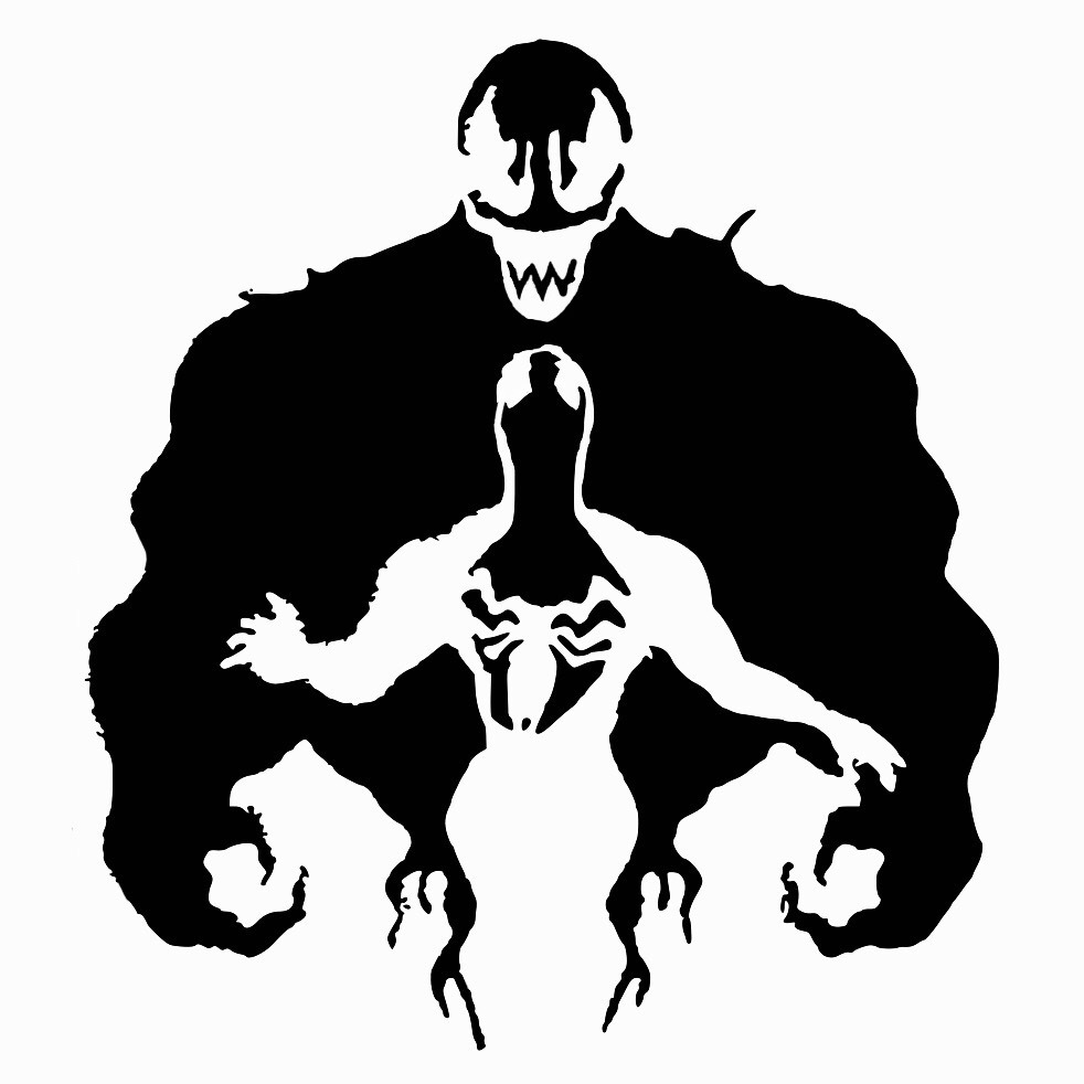 Spiderman Venom stencil 3