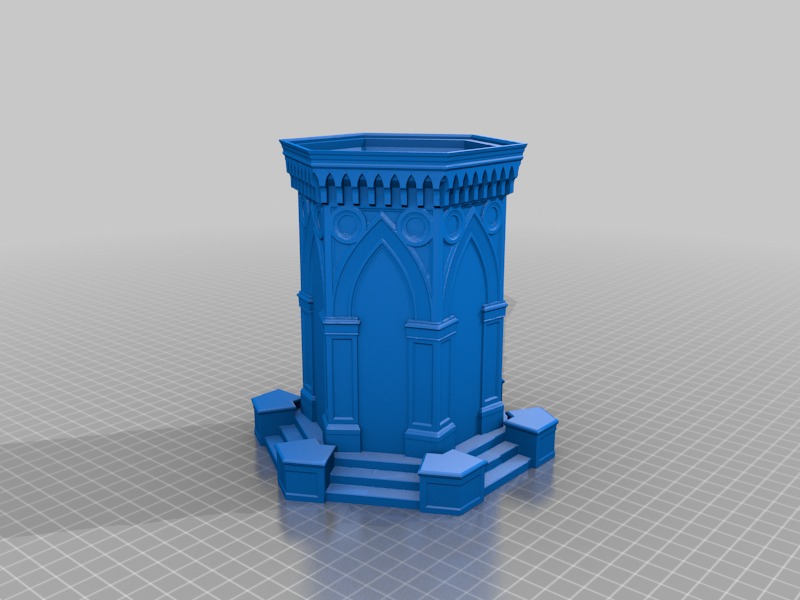 fountain gazebo planter/box