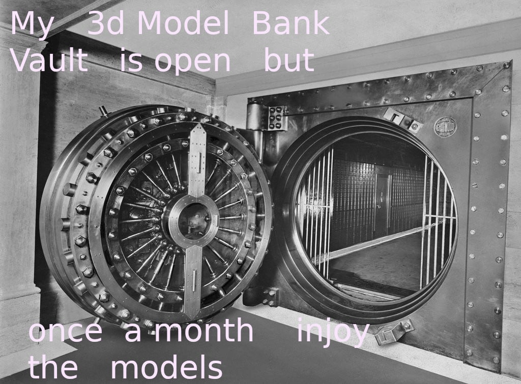 My  3d Model   vault   part 1