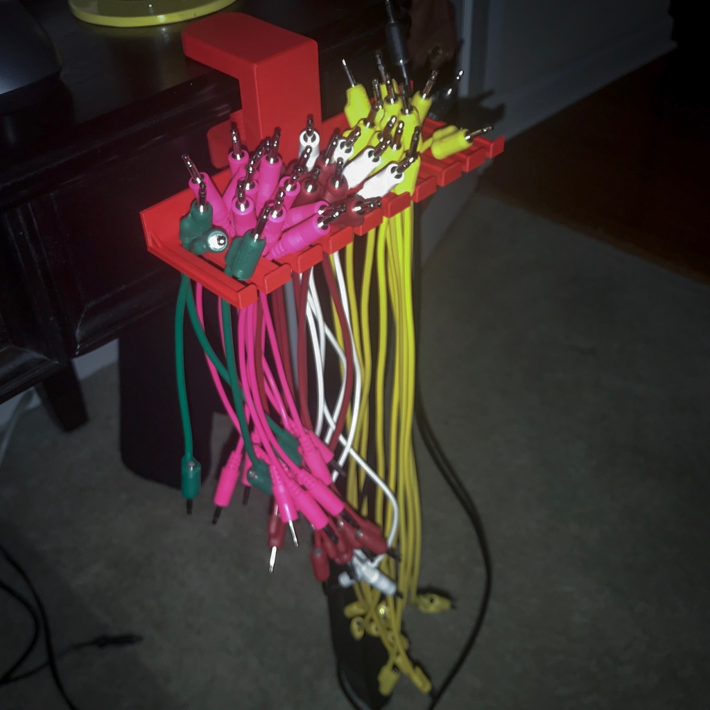 Eurorack Cable Holder with Clamp
