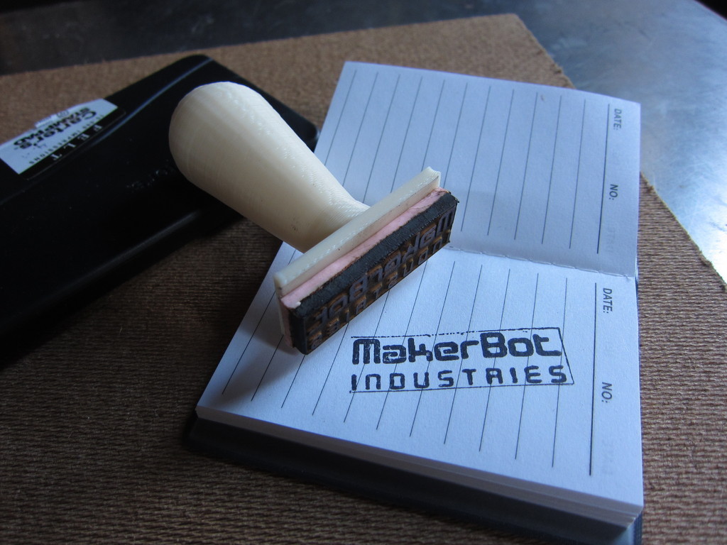 Parametric Rubber Stamp Handle