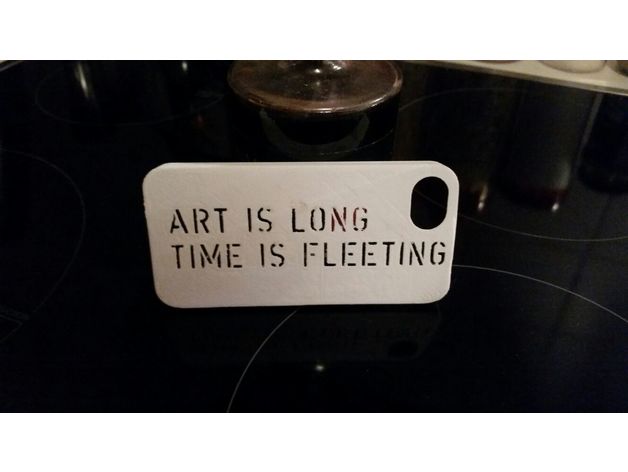 iphone 5 case - Art is long Time is fleeting