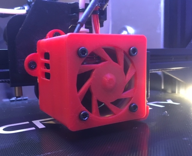 Ender 3 Hotend Cap for Noctua NF-A4x20 FLX and blower for stock nozzle fan