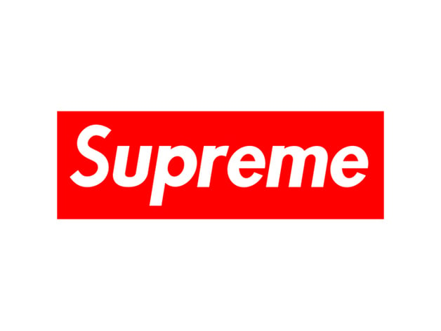 Helt vildt Dårlig skæbne sammen supreme logo print