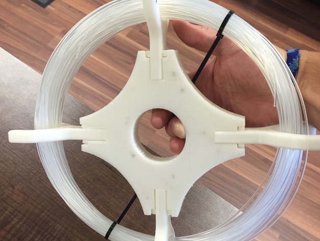 Collapsible filament reel holder