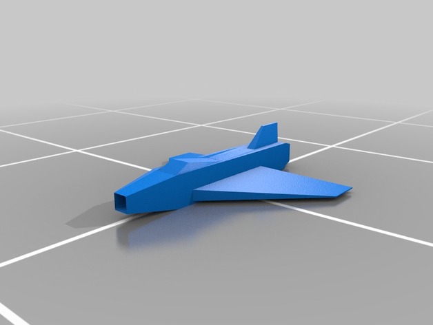 Simple fighter jet for 3D-printing