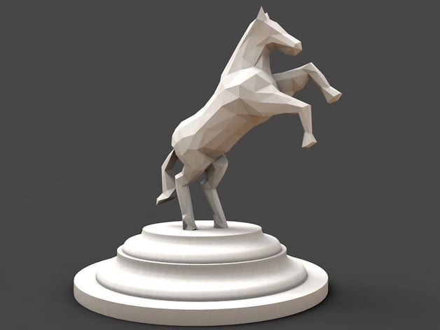 horse low poly style
