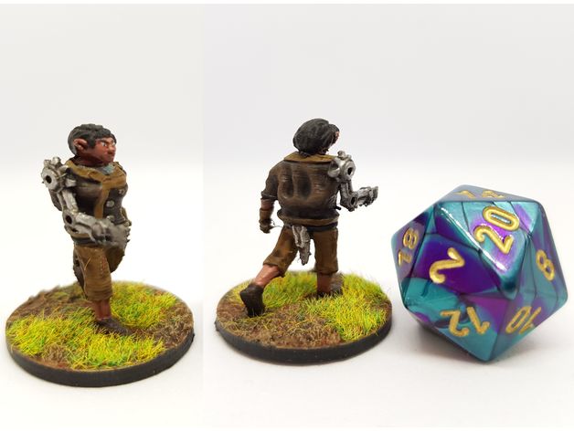 Image of Gnome Rogue Assassin for 28mm tabletop roleplaying
