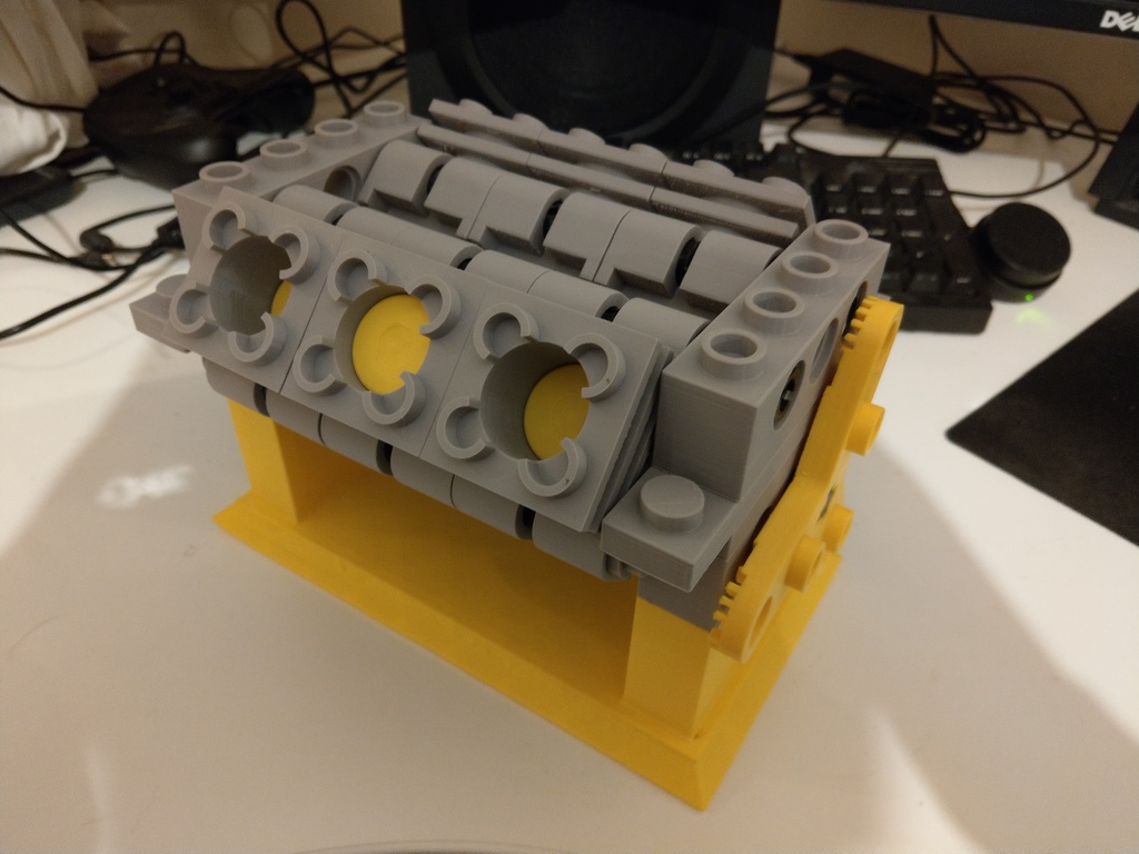 Massive Lego V6 Engine