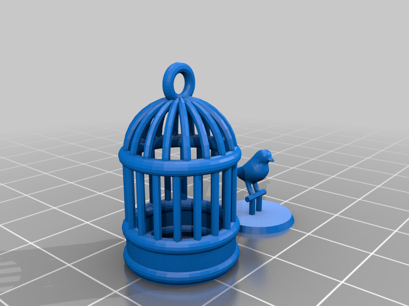 Bird cage pendant
