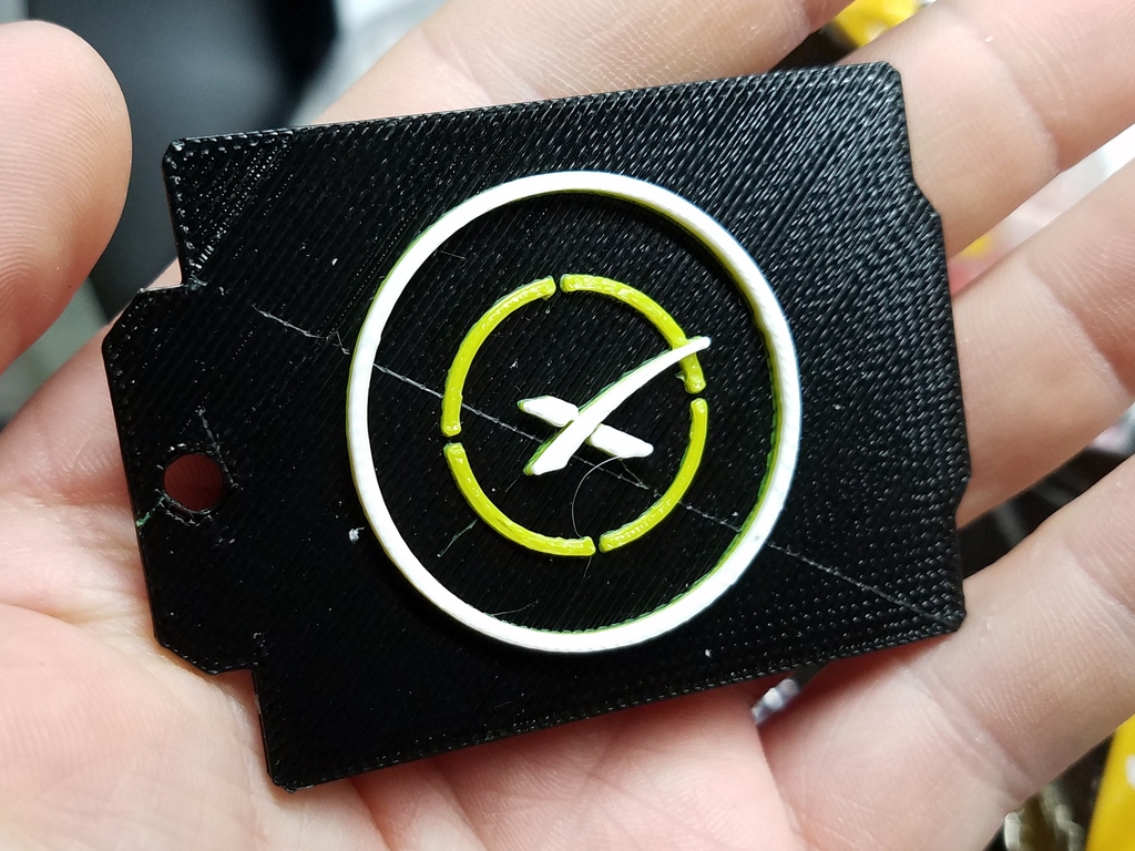 SpaceX Landing Drone Ship Keychain