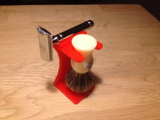 Safety razor and brush stand