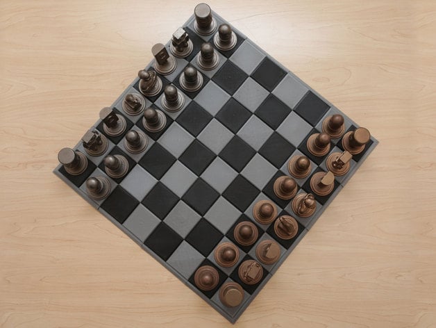 Thingisplore - 3D Printed 3D Chess Set 