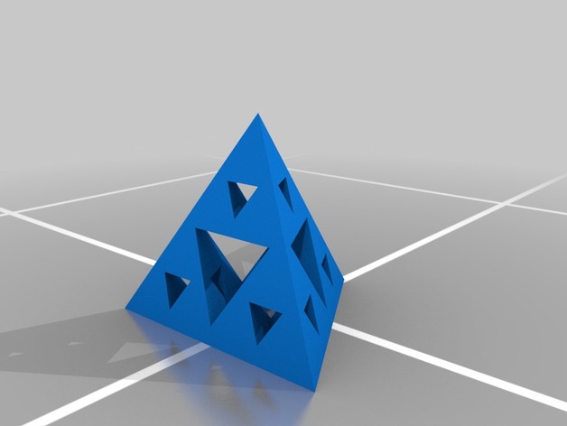 Second and Third Iteration Sierpinski Tetrahedra