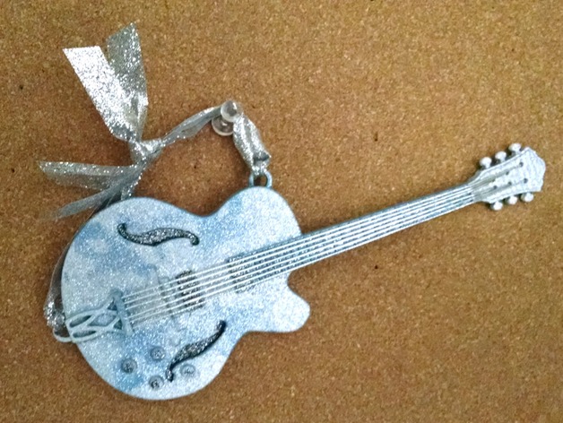Semi hollow body guitar ornament