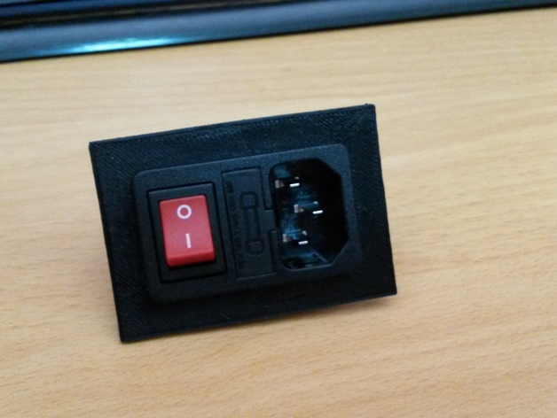Mounting Plate for IEC320 Fused Power Socket with Switch