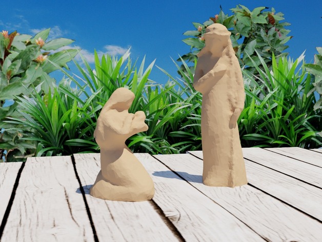Mary and Joseph Statues