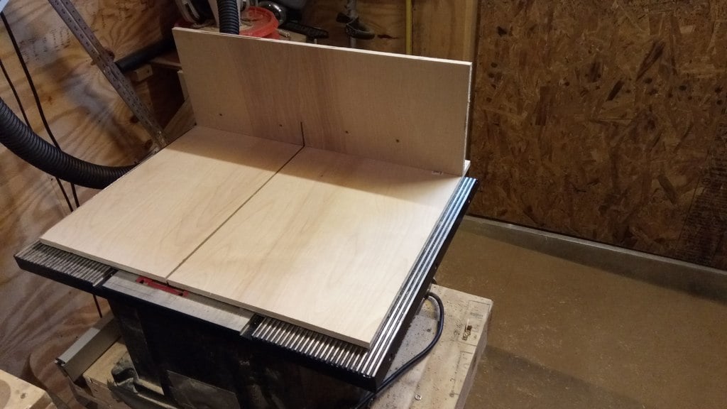 Simple cross cut sled for Harbor Freight table saw