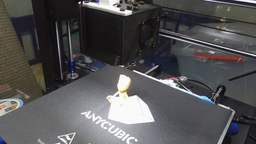 Anycubic I3 Mega Customized Hotend Cover - noise reduction and led strip