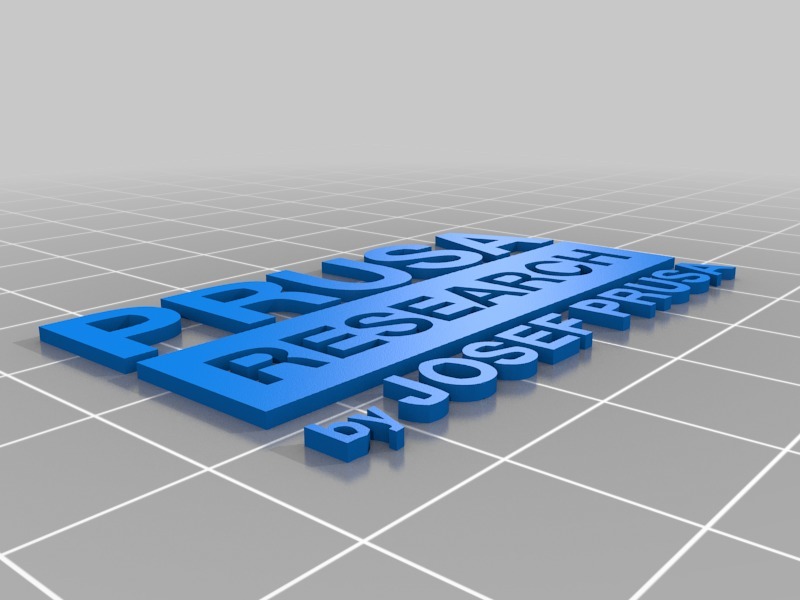 Prusa Research logo on platform (Seperate parts for Multi Color print)
