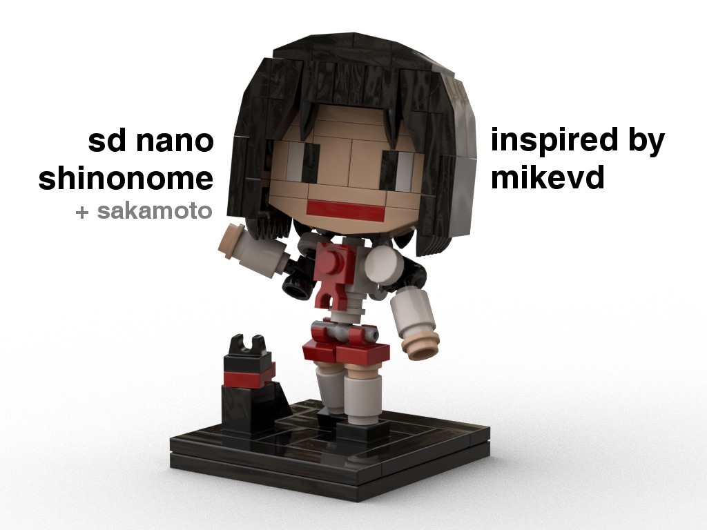 Lego SD Nano Shinonome & Sakamoto (inspired by MikeVd)
