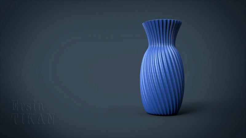 3D Printable Spiral Vase