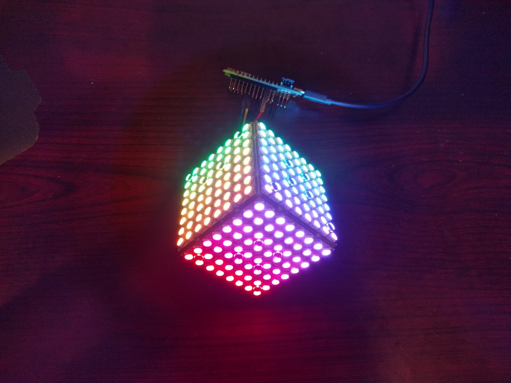 ULTiM8x8 modular, no-solder, RGB LED half cube