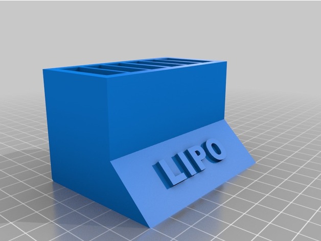Lipo stand for 6 lipos (hole = 9mm x 30mm)