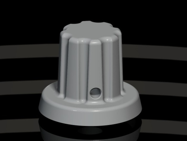 Knob with set screw for potentiometer!