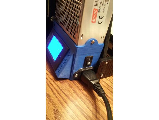 Power supply cover w\LCD power meter remix