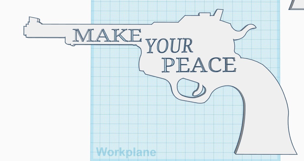 Wynonna Earp Colt .45 "Make Your Peace" Peacemaker Wall Sign