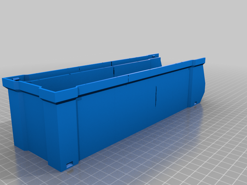 Mini (1.5x Scale) Long Stacking Box Storage Bin