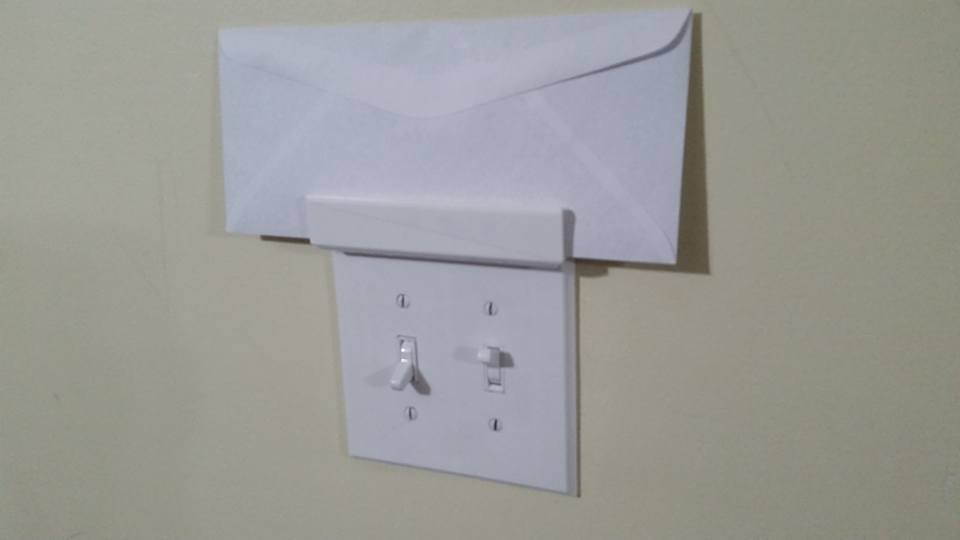 Duplex Switch Cover Mail Holder