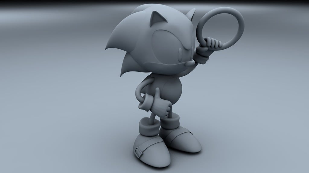 Sonic the hedgehog with ring