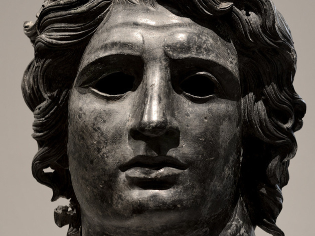 Bronze Head of Alexander the Great.