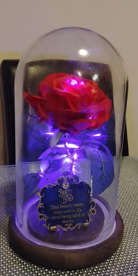 Beauty and the Beast Flower Sign