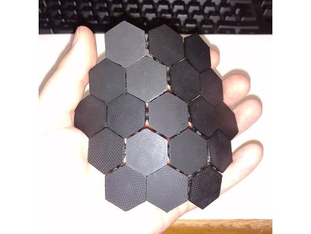 Hexagonal Rubberbanded Armour Plate
