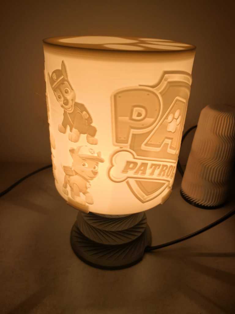 Paw Patrol Lithophane / Lampe / Lamp 