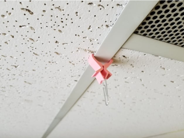 Drop Ceiling Clip Hanger By Solarbotics Thingiverse