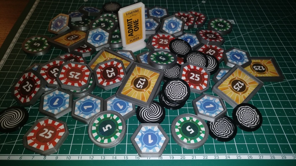 Unfair Coin Tokens and Markers(Boardgame)