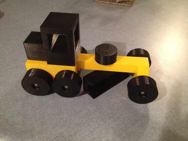 Toy Road Grader - Fully 3D Printed