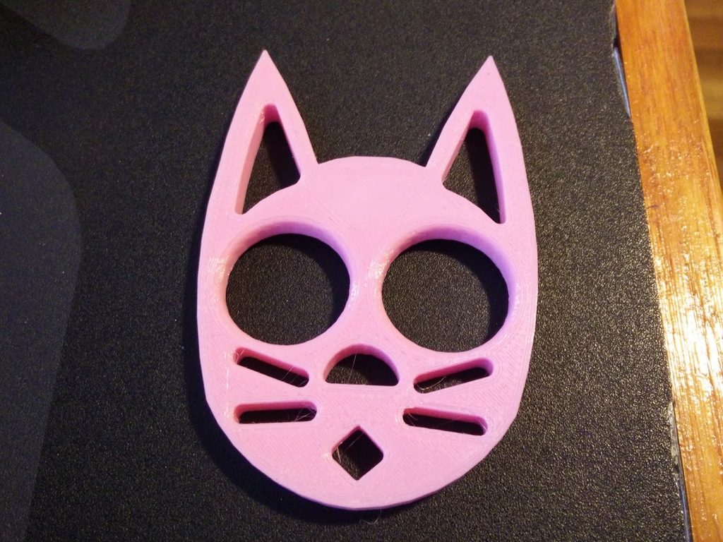 Cat Keychain (No Ear Grooves)