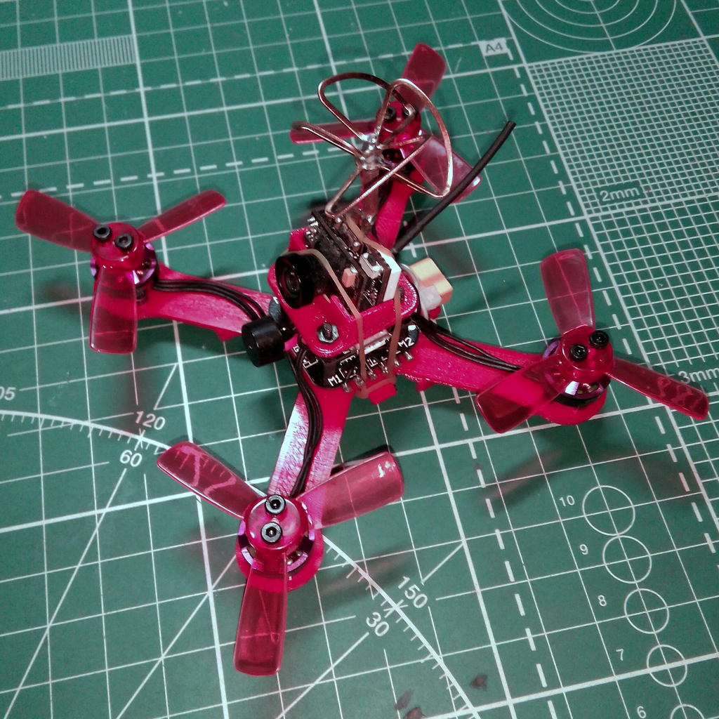 85-95-100 mm micro quadcopter framr for 1103 motors, 16x16 mm FC & 4in1 ESC and 30 mm battery width