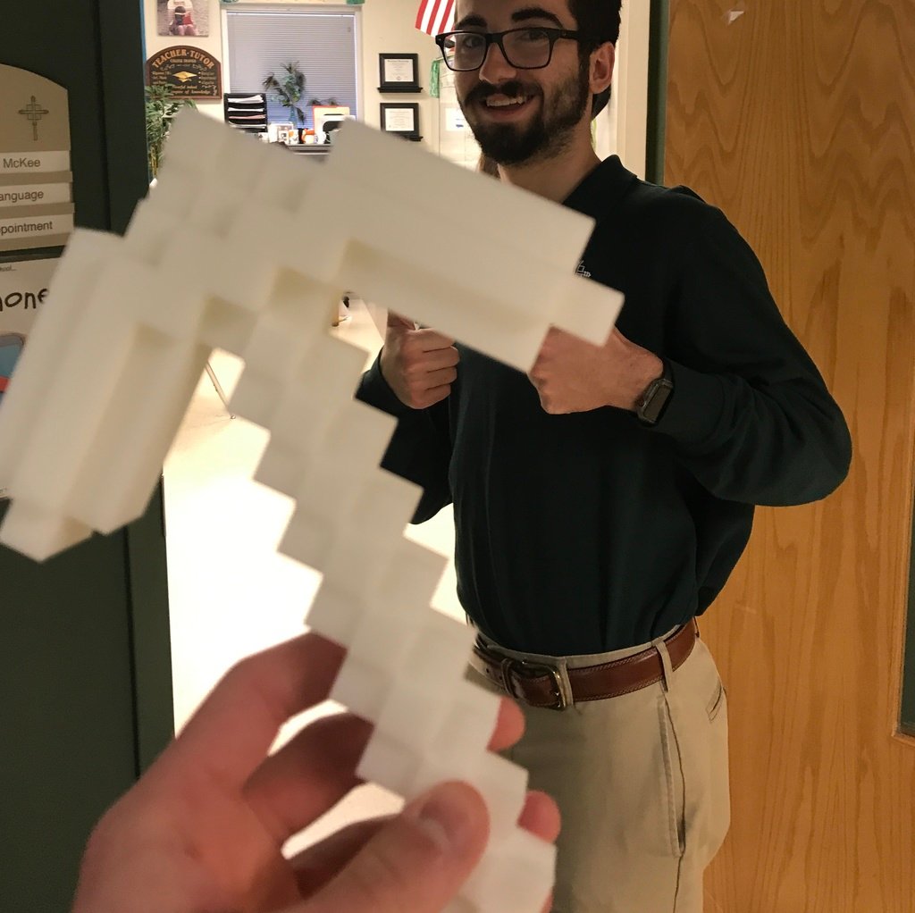 3D Minecraft Pickaxe