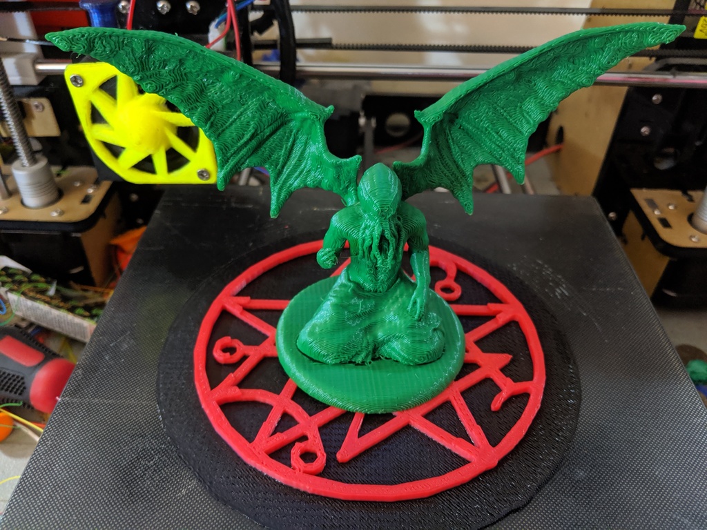 Gate seal base for Cthulhu tabletop miniature.