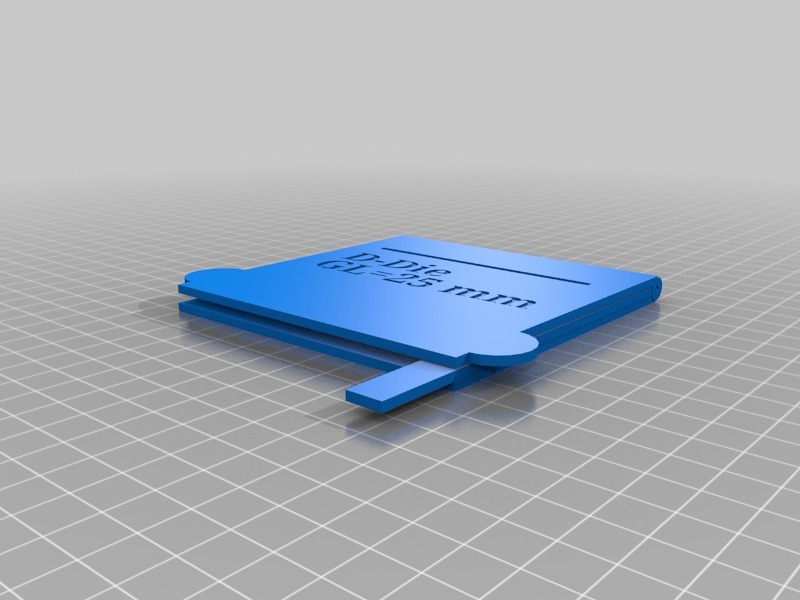 V3 D-Die DB Marking Template Assembly