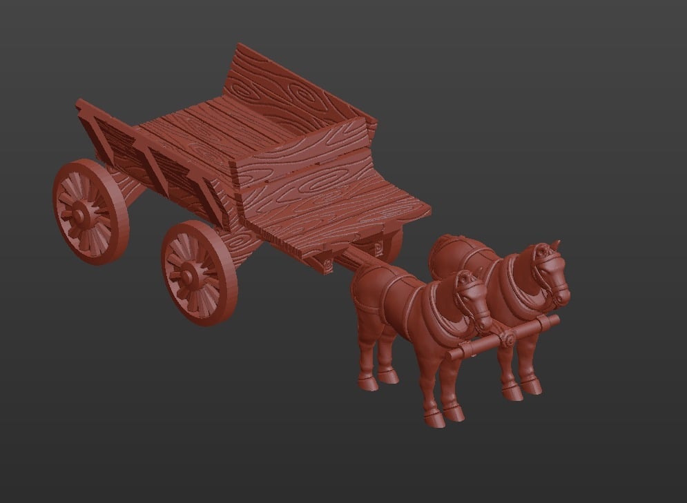 Horse-Pulled Wagon