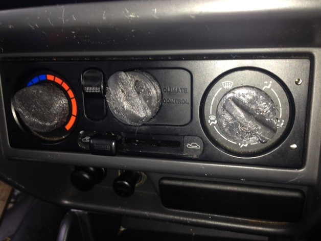 knob for car climate control panel